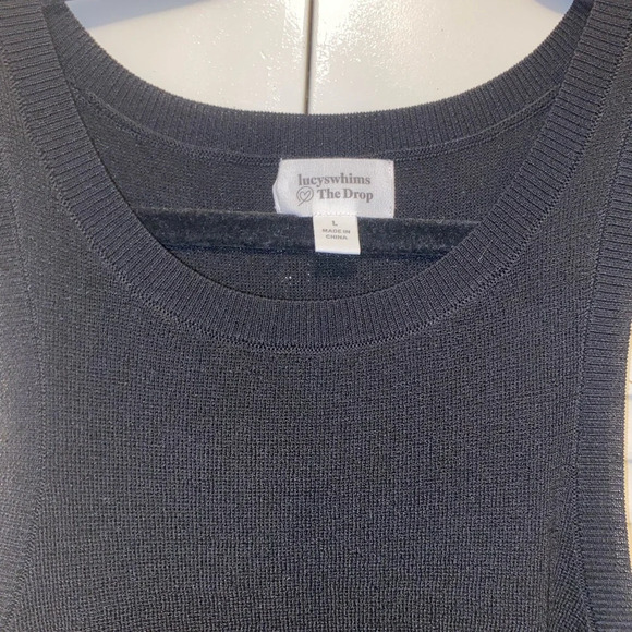 lucyswhims The Drop Women's Fitted Cutaway Racer Tank Sweater - Picture 3 of 5